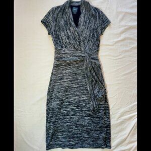 ANTHROPOLOGIE - MAEVE FAUX WRAP KNIT DRESS, XS